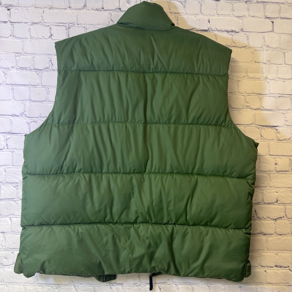 Old Navy Puffer Vest Mens XL Green Full Zip Outdoor Fishing Hunting Work - Picture 8 of 8